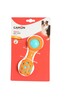 Toy dumbbell with balls and squeaker, 16cm, AD0516