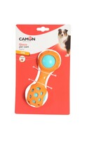 Toy dumbbell with balls and squeaker, 16cm, AD0516