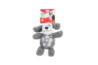 Toy dog with rubber ball and squeaker, AH421, 25cm