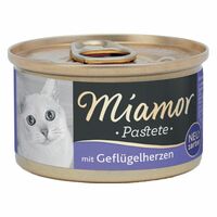 Miamor Pastete konservi kaķiem - pastēte ar mājputnu sirdīm 85g