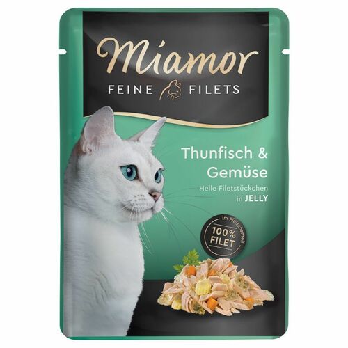 Miamor Fine Fillets cat food with tuna and vegetables in jelly 100g
