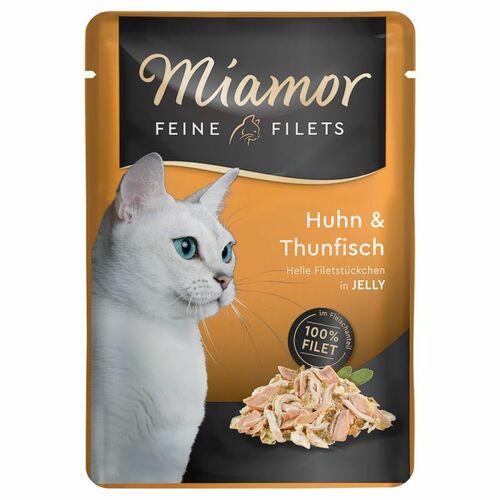 Miamor Fine Fillets cat food with chicken and tuna in jelly 100g