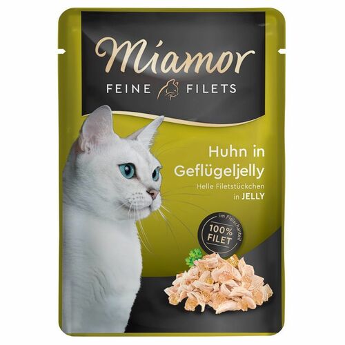 Miamor Fine Fillets cat food with chicken and poultry meat in jelly 100g