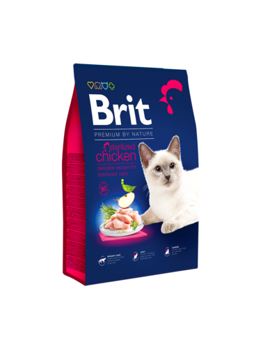 Brit Premium by Nature Cat Sterilized ar vistu, 300g