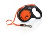Dog leash for training – Trixie Flexi NEON, tape leash, M: 5 m, neon orange.