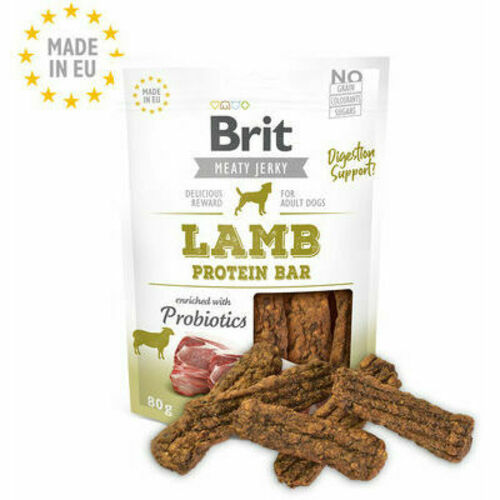 Brit Jerky Lamb Protein Bar 80g kārums suņiem
