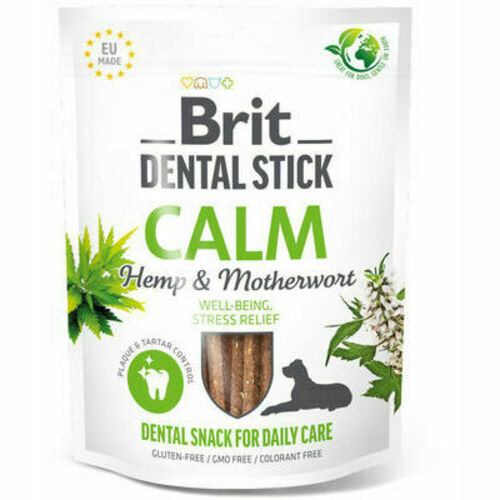 Brit Dental Stick Calm Hemp&Motherwort kārums suņiem 251g