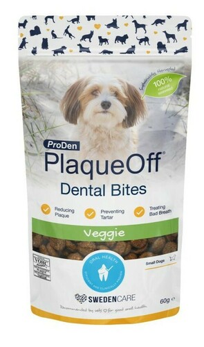 Plaqueoff treats for dogs with vegetable flavor 60g