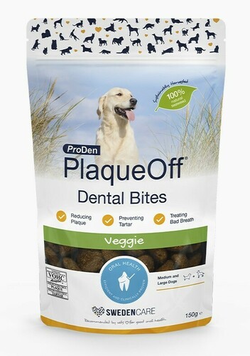 Plaqueoff treats for dogs' teeth with vegetable flavor 150g