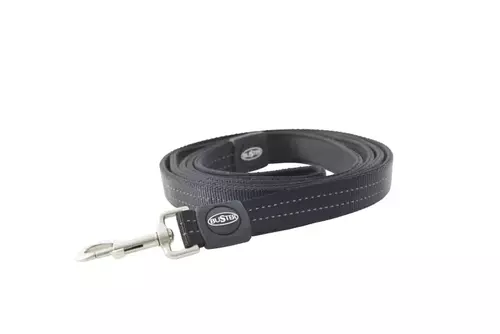 BUSTER Neoprene leash, black, M, width 20 mm, length 180 cm