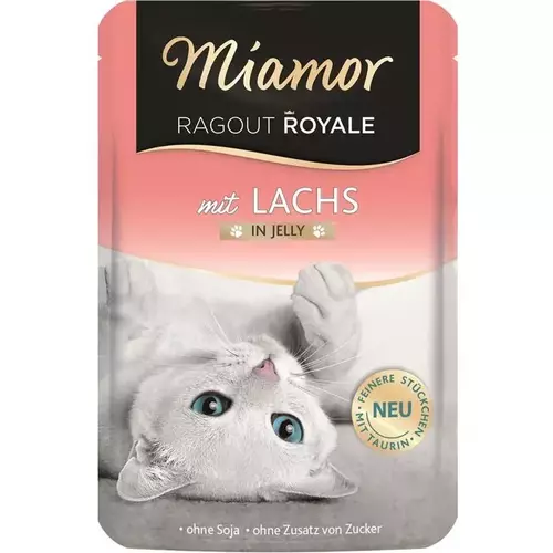 Miamor Ragout Royale cat food with salmon in jelly 100g