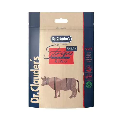 Dr. Clauder's žāvētas liellopa gaļas strēmelītes 80g