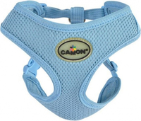 Camon Mesh Chest Harness with Double Adjustment Light Blue (Neck 32-37, Chest 33-46)