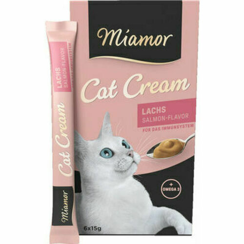 Miamor Salmon Cream - gourmet cat food with salmon and Omega3 15g