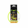 Duvo Plus Flash light ring usb green S - USB rechargeable flashing collar