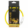 Duvo Plus Flash light ring usb yellow M - USB rechargeable flashing collar