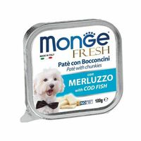 Monge Fresh pate with Cod Fish 100 g - konservi suņiem