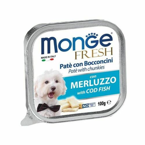 MONGE DOG PATE FRESH COD 100G