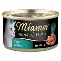 Konservi kaķiem – Miamor Filet Tuna and Rice, 100 g