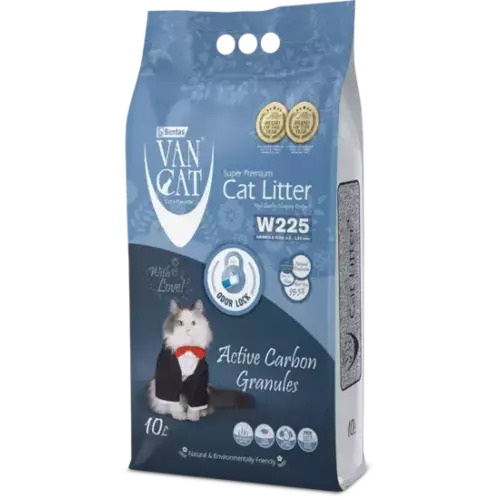 VAN CAT Active Carbon Granules - clumping litter for cat toilet 10L/8.5kg