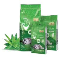 VAN CAT Compact Aloe Vera - cementējošas smiltis kaķu tualetei ar alvejas aromātu 10kg