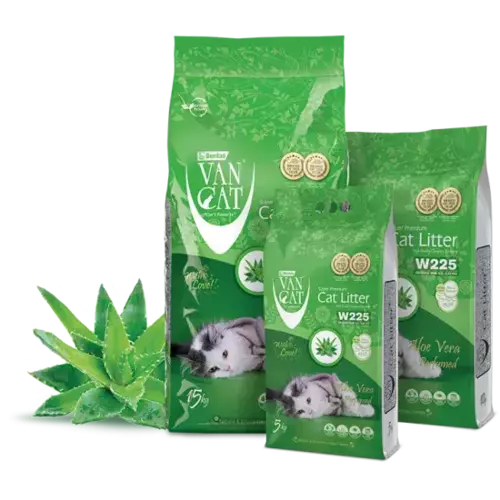 VAN CAT Compact Aloe Vera - clumping cat litter with aloe vera scent 10kg