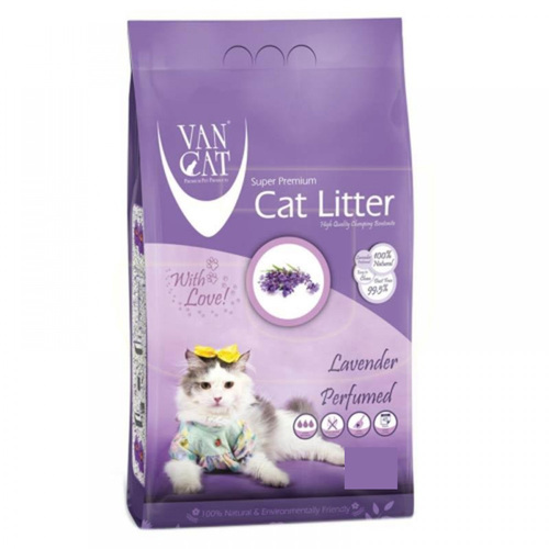 VAN CAT Compact Lavender - clumping cat litter with lavender 5kg
