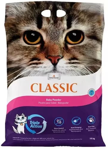 Intersand Extreme Classic Baby Powder 14kg - Clumping sand for cat litter with baby powder