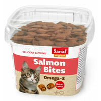 Sanal Salmon Bits 75g - spilventiņi ar laša pastētes pildījumu