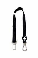 DASHI SOLID BLACK BELT - Auto safety belt for dogs 2cm x (length 45 - 71 cm)