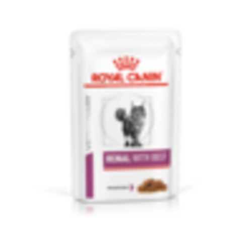 VHN RENAL WITH BEEF CAT WET 85g