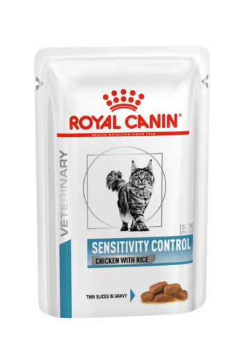 VHN SENSITIVITY CONTROL CHICKEN WITH RICE CAT WET 85g