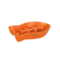 VetoPop lēnēšanas bļoda kaķim, oranža