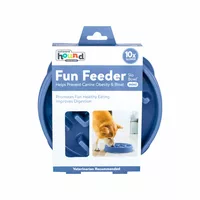 Outward Hound suņu lēnēšanas bļoda FUN FEEDER Notch, zila, M