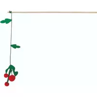 Ziemassvētku rotaļlieta kaķiem – Trixie Xmas playing rod mistletoe, wood, 48 cm