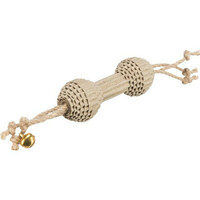 Cat toy - Trixie Dumbbell, cardboard/hemp, 20 cm