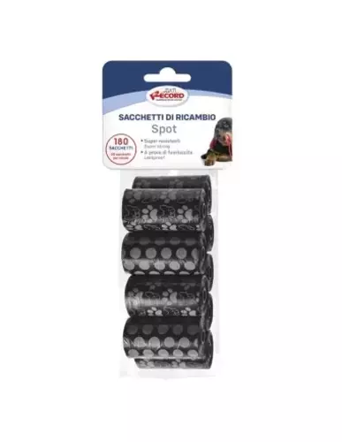 Dog waste bags Spot, 9 rolls/180 bags 27x30 cm