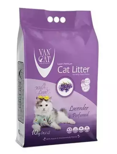 VAN CAT Compact Lavender - clumping cat litter with lavender 10kg