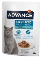 ADVANCE CAT STERILIZED CODFISH 85g - MITRĀ BARĪBA STERILIZĒTIEM KAĶIEM AR MENCU 85g