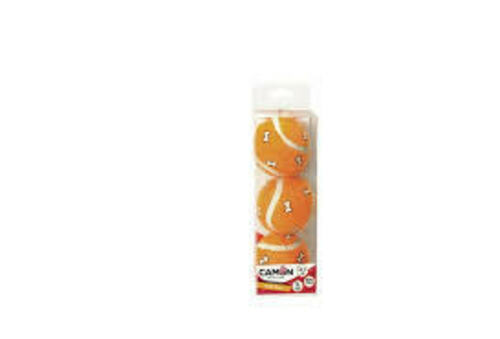 Camon tenisa bumbiņas suņiem, 6,3cm x 3gab, AD100, oranžas