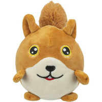 Plush toy: Trixie Squirrel, round, plush, 13 cm