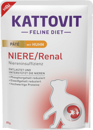 KATTOVIT Niere/Renal pastēte ar vistu 85g