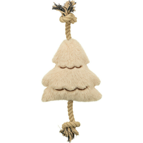 Plīša rotaļlieta - Trixie Xmas tree with rope, plush/rope, 38 cm
