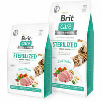 Brit Care Cat Sterilized Urinary Health Fresh Chicken, vistas gaļa, 400g