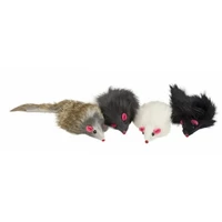 Amber Crown Natural Fur Mouse, 4gb - dabīgās kažokādas grabošas peles