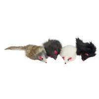 Amber Crown Natural Fur Mouse, 4gb - natural fur squeaky mouse