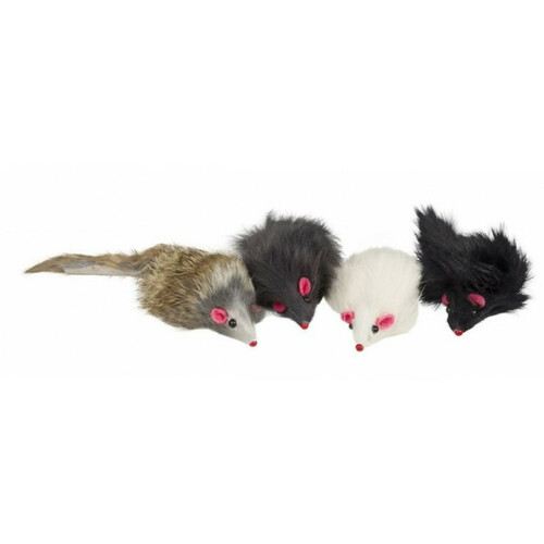 Amber Crown Natural Fur Mouse, 4gb - natural fur squeaky mouse