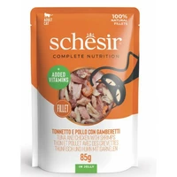 Schesir tuncis, vista un garneles želejā 85g