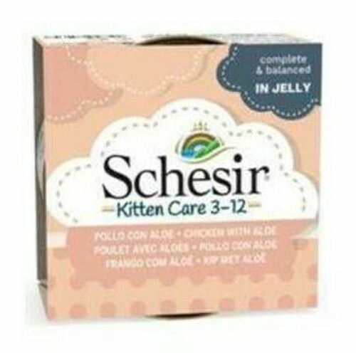 Schesir views fillet in pea jelly for kittens 85g