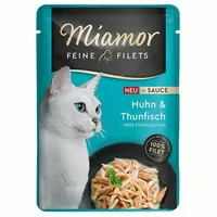 Miamor Feine Filets konservi kaķiem ar vistu un tunci mērcē 100g